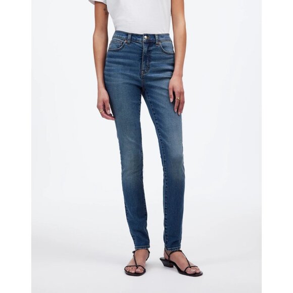 MADEWELL Womens 10" High Rise Skinny Leg Stretch Denim Jeans Size 24 NWT $59.96 - Picture 1 of 8